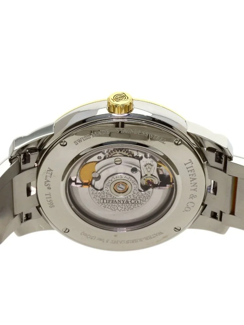 Tiffany & Co Atlas Dome Watch SS Yellow Gold